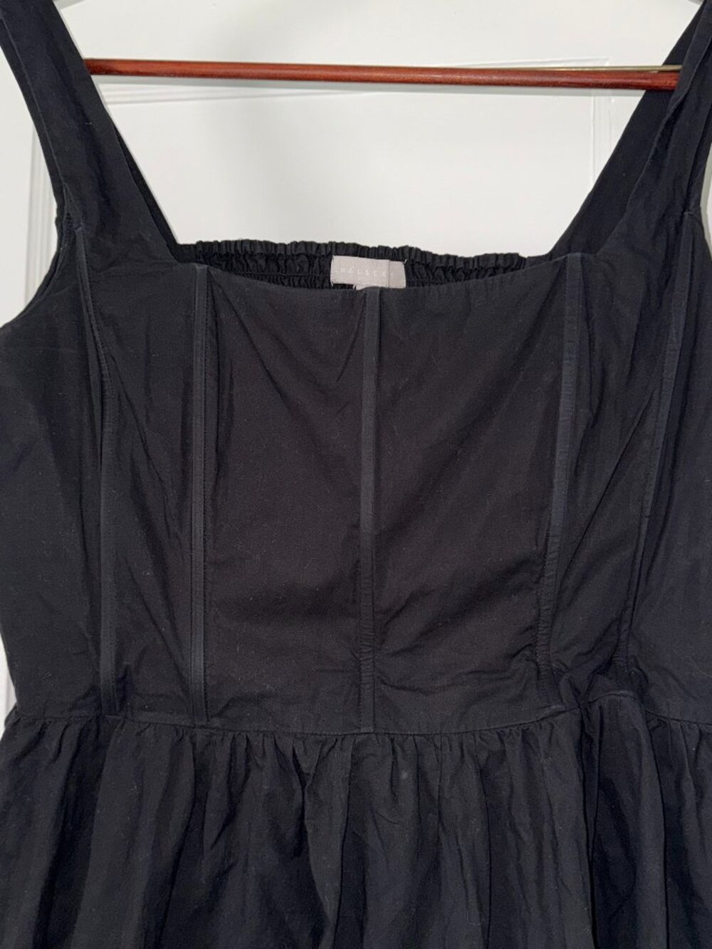 Chelsea Corseted Black Sleeveless Mini Dress